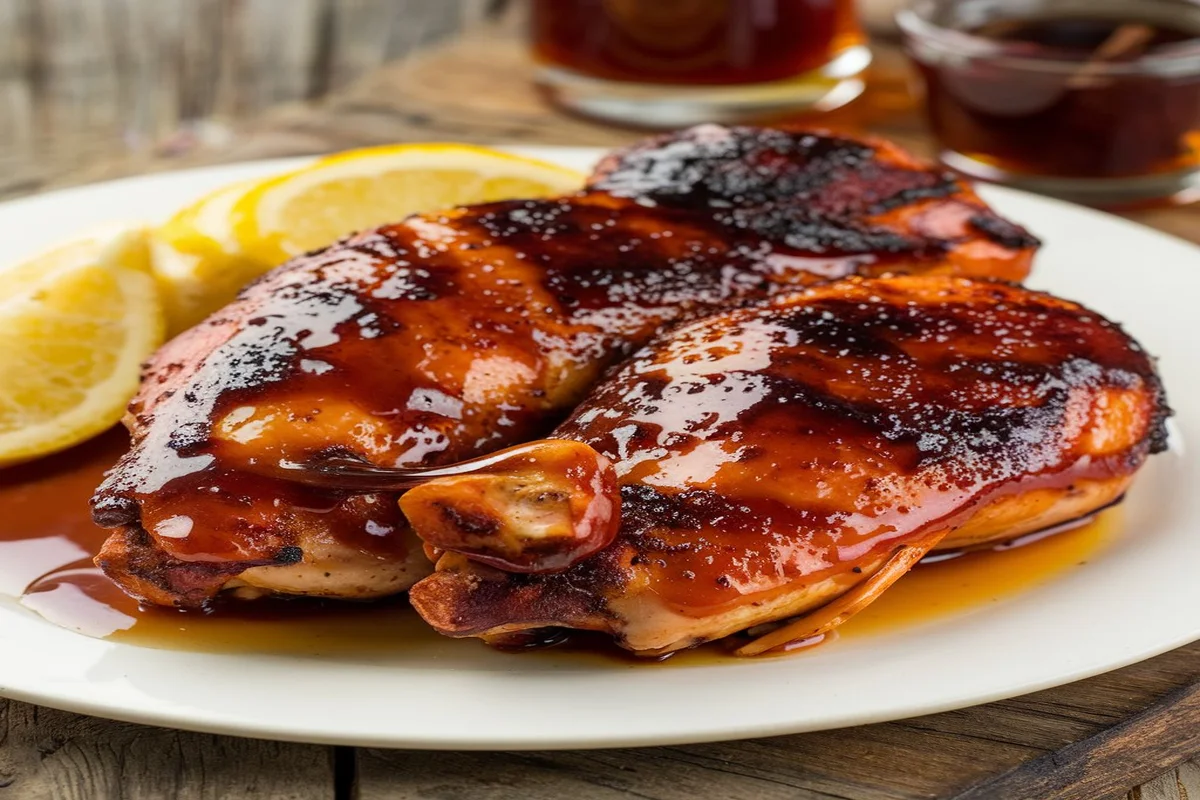 recipe for honey bourbon barbesue chicken