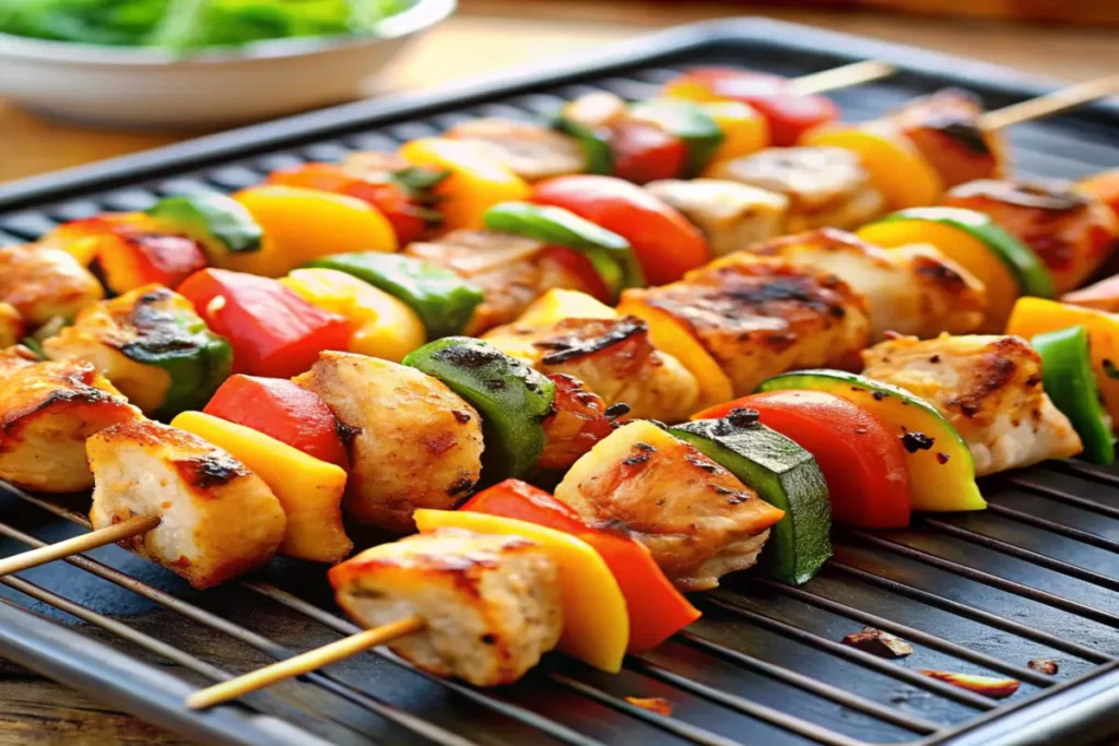 How do you cook Costco chicken kabobs?