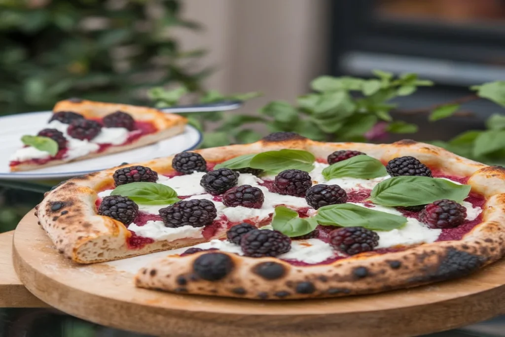 mia recipes blackberry basil and ricotta pizza