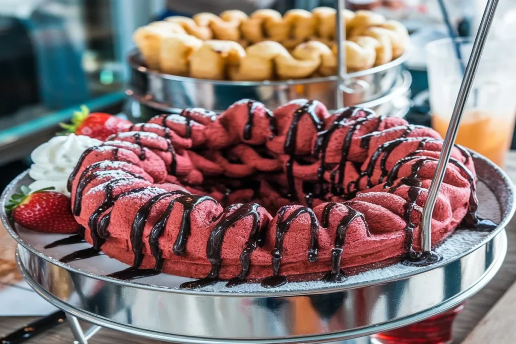 easy red velvet funnel cake recipe using box cake mix