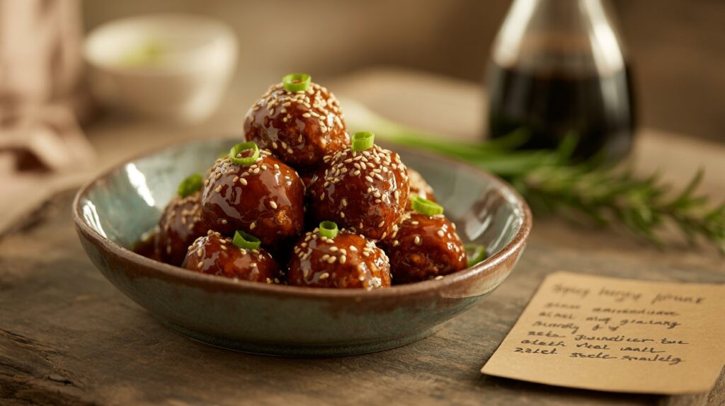 Spicy Honey Garlic Meatballs