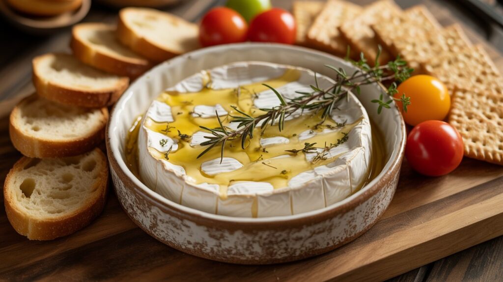 Garlic Butter Baked Brie