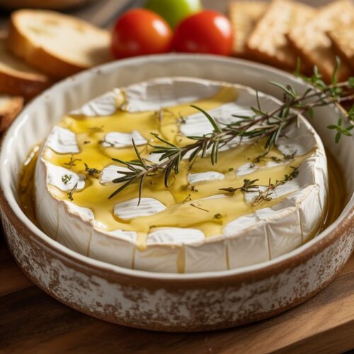 Garlic Butter Baked Brie