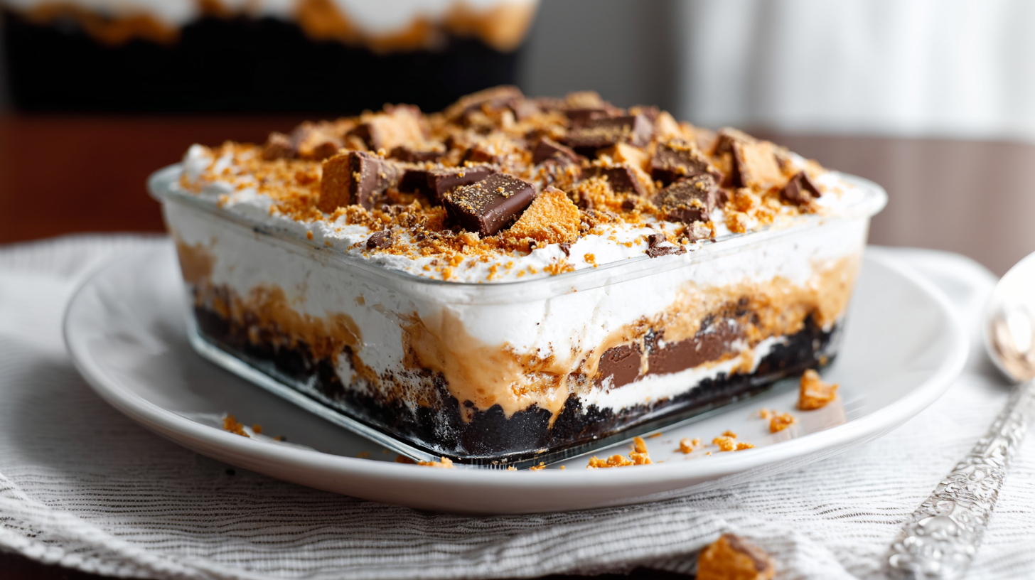 Creamy Butterfinger Lush Dessert