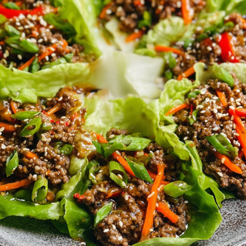 Asian Beef Lettuce Wraps