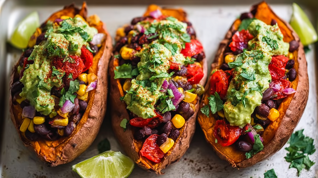 Black Bean Stuffed Sweet Potatoes