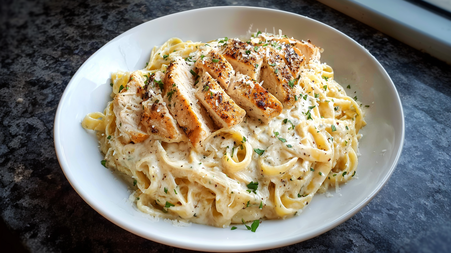 Creamy Chicken Alfredo Pasta