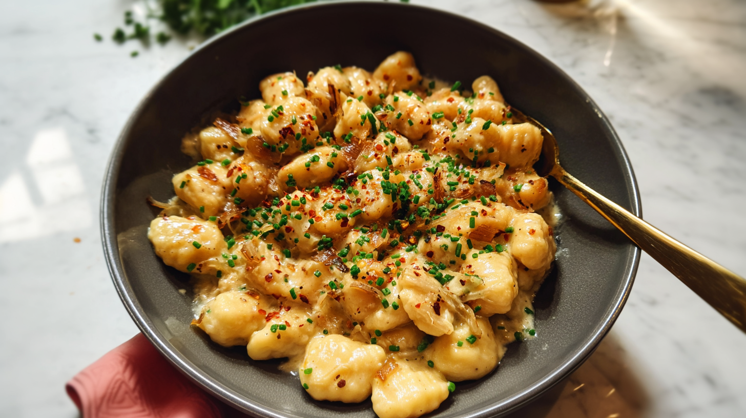 Creamy Orange Cauliflower Gnocchi