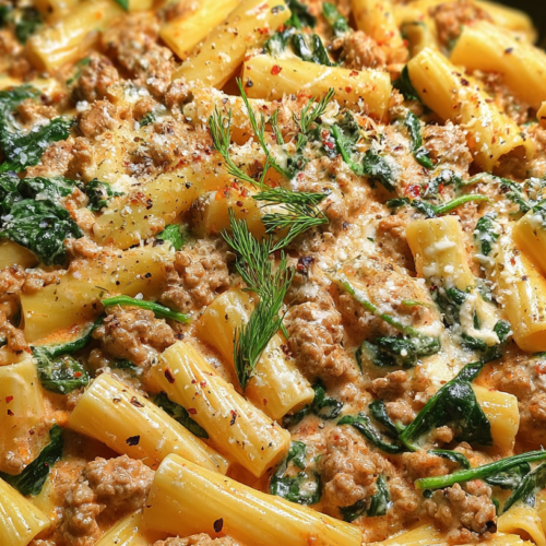 Creamy Sausage Rigatoni