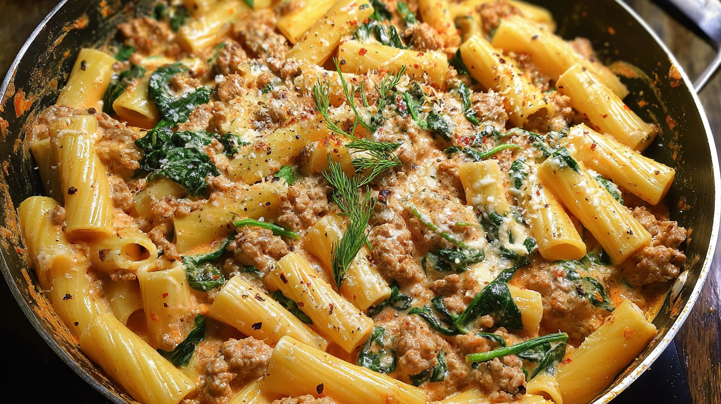 Creamy Sausage Rigatoni