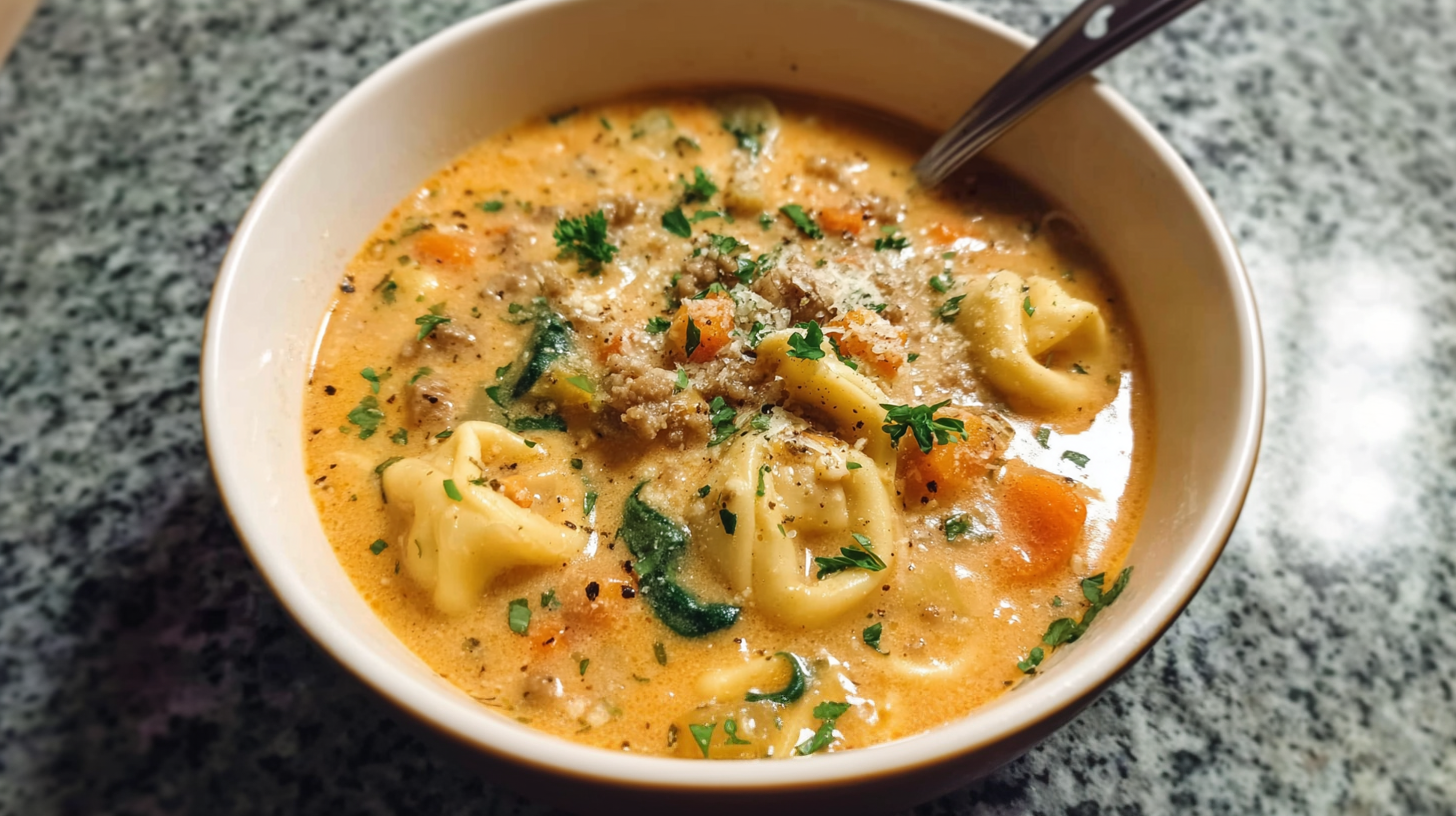 Creamy Tortellini Soup