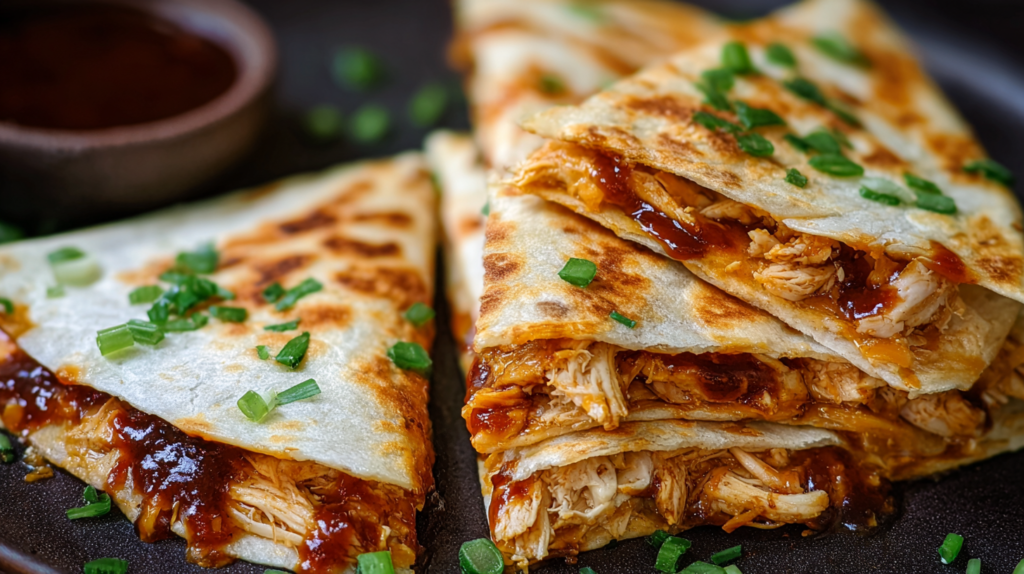 Easy BBQ Chicken Quesadillas