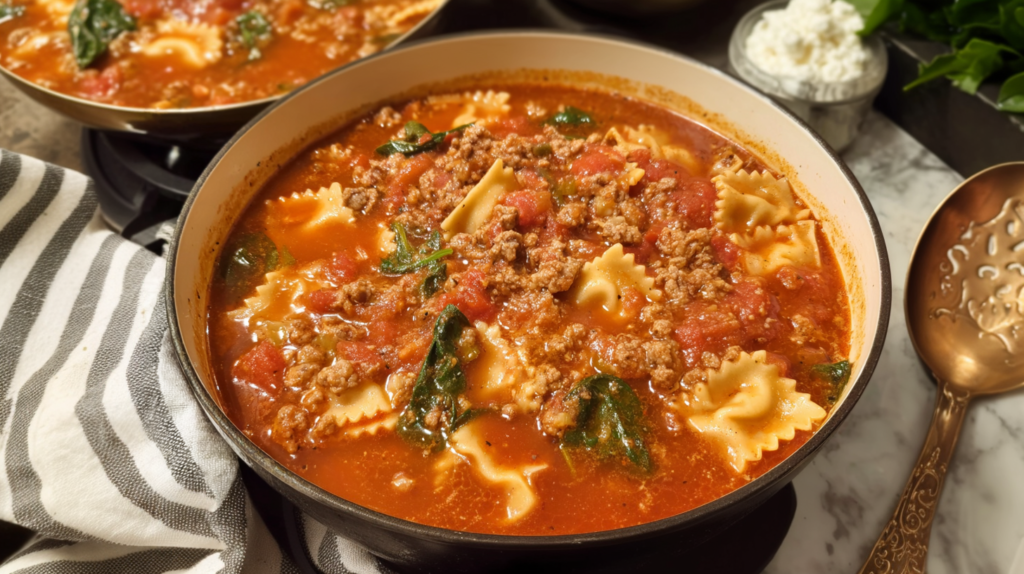 Gluten-Free Lasagna Soup