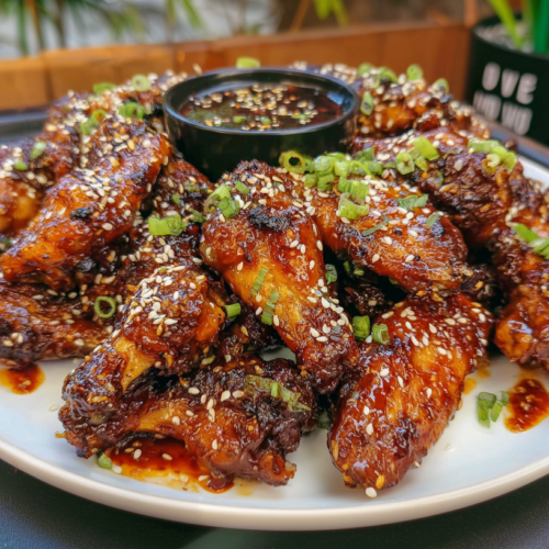 Honey Korean Gochujang Chicken Wings