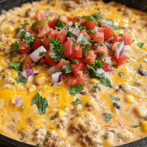 Loaded Cowboy Queso Dip