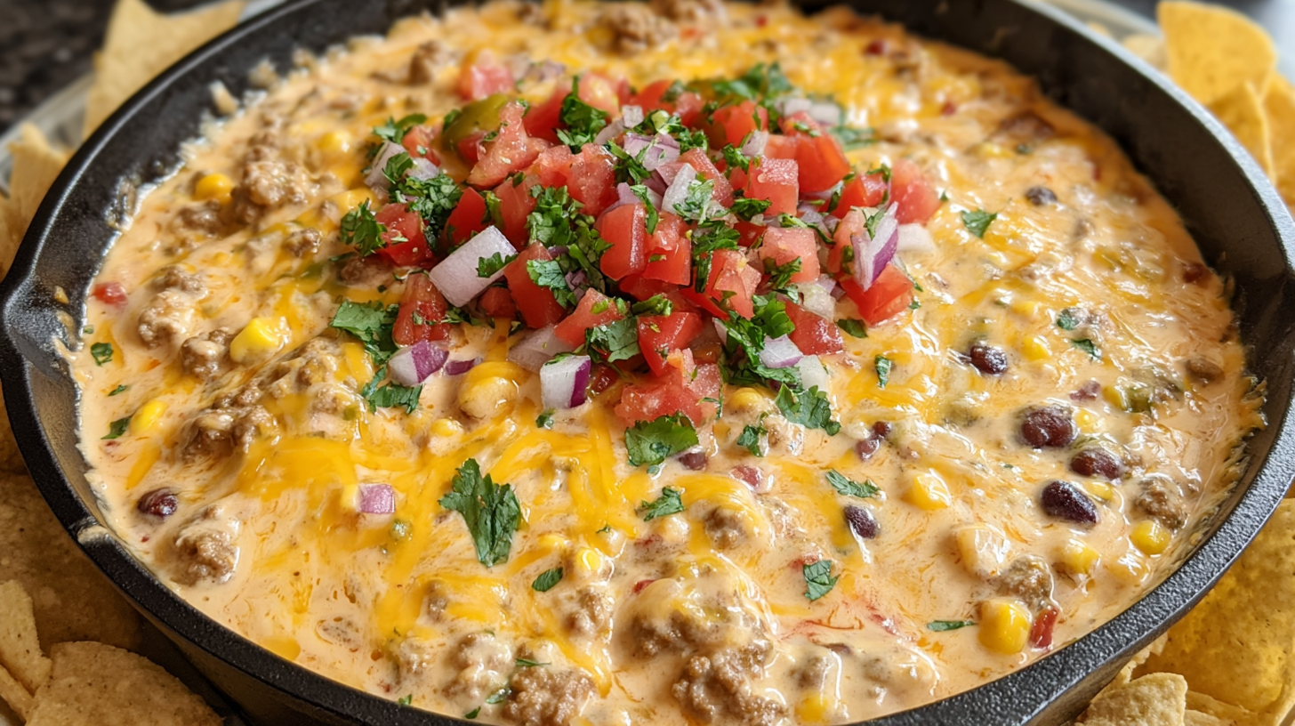 Loaded Cowboy Queso Dip