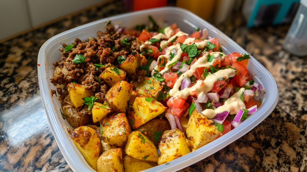 Loaded Taco Potato Bowls