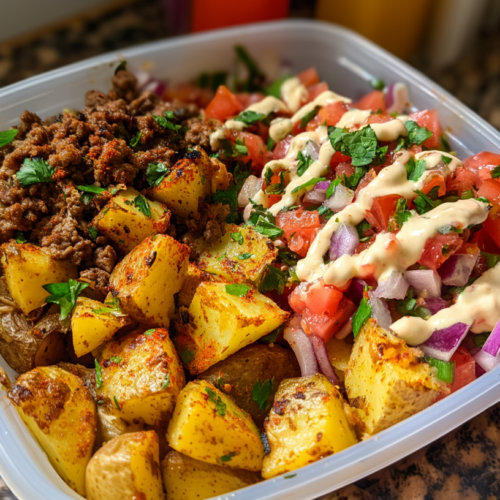 Loaded Taco Potato Bowls