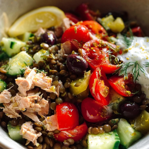 Lentil Greek Salad