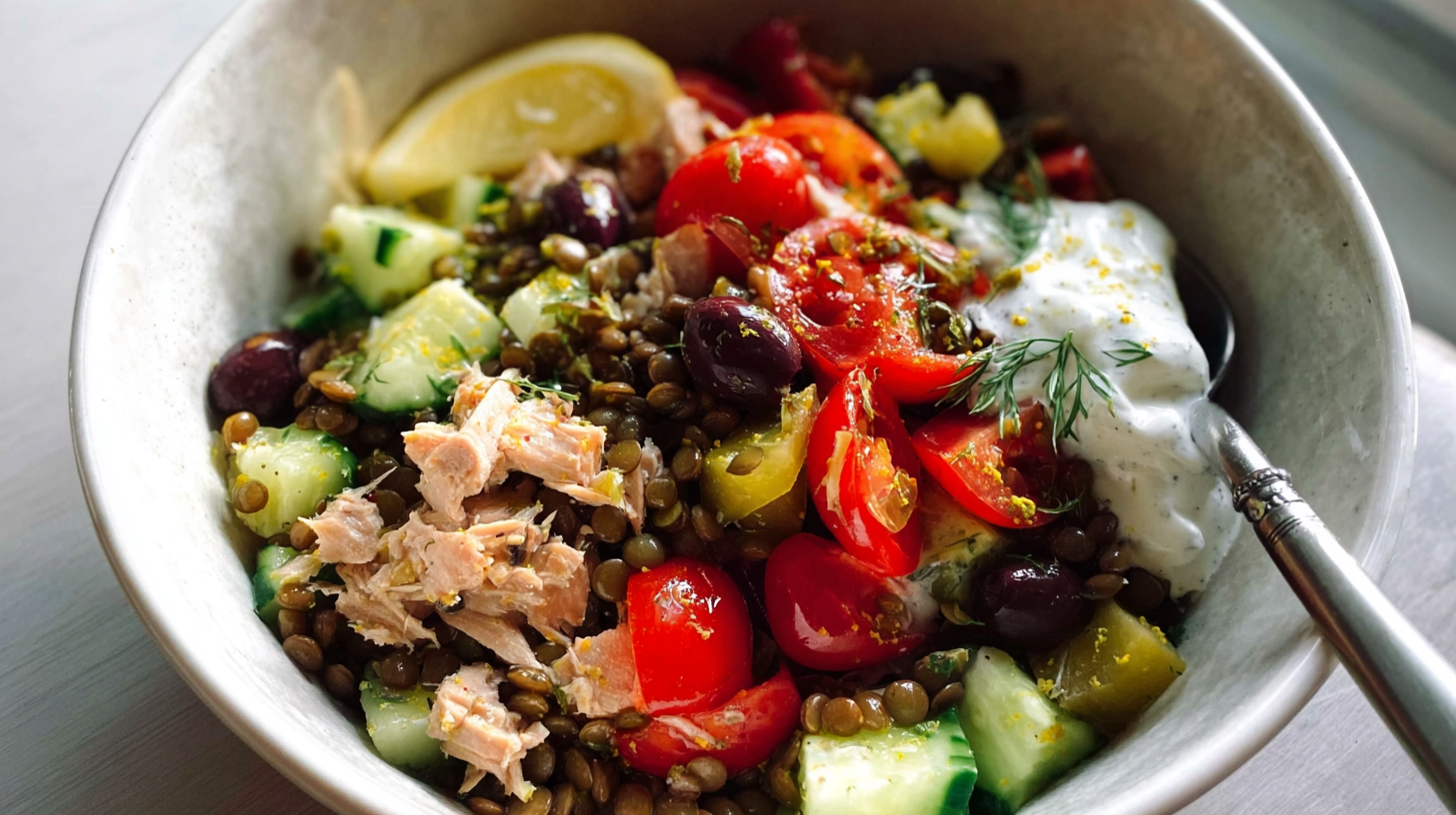 Lentil Greek Salad