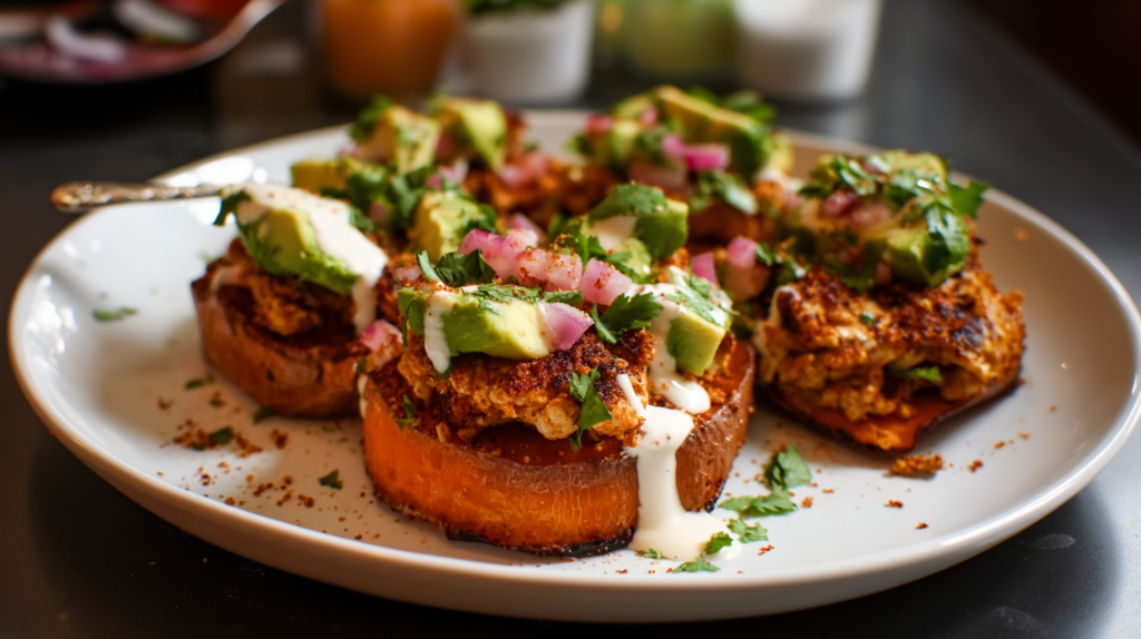 Roasted Sweet Potato Stacks