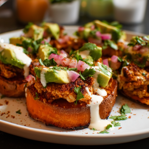 Roasted Sweet Potato Stacks