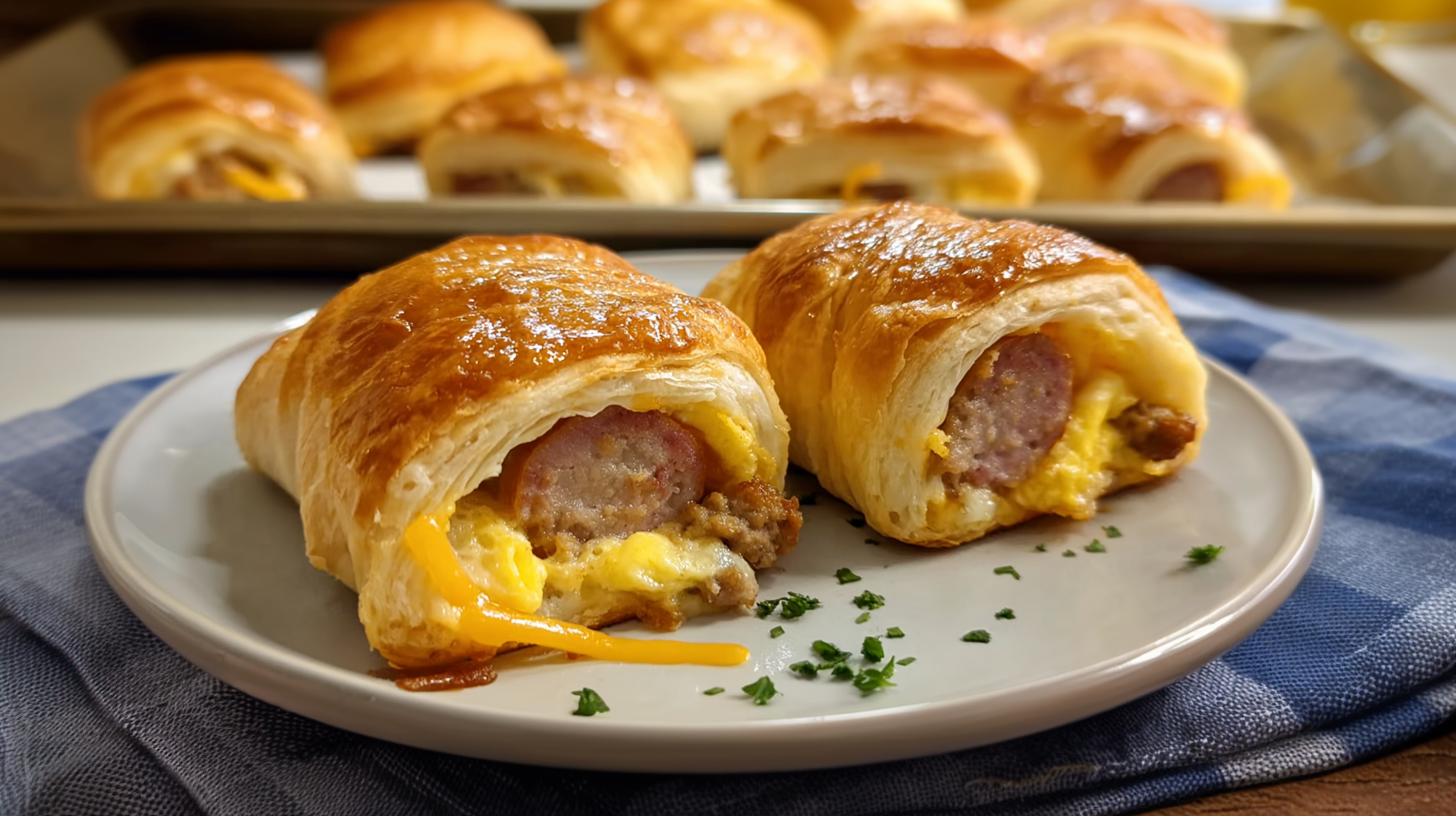 Sausage Egg Breakfast Roll-Ups