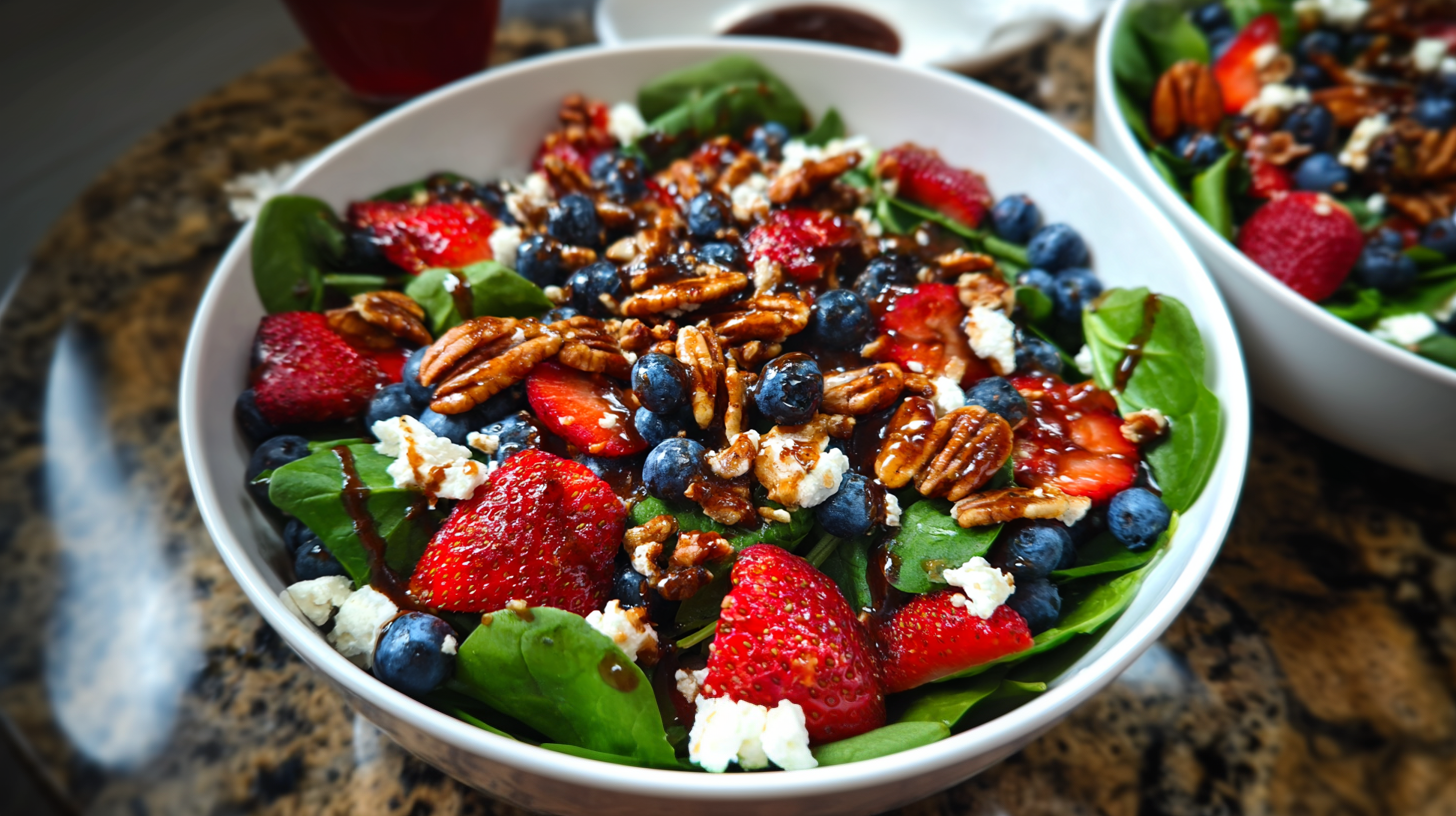 Strawberry Spinach Power Salad