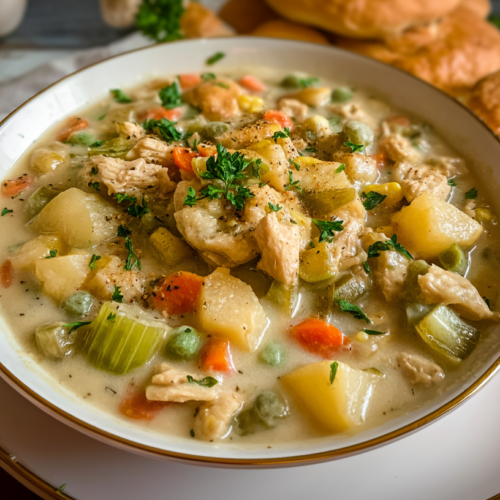 Vegan Pot Pie Soup