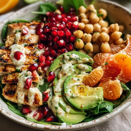 winter spa salad with lemon