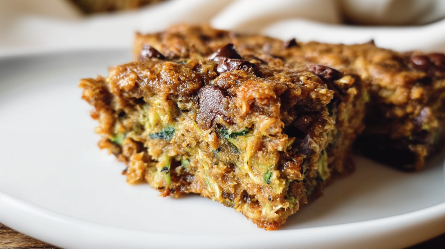 Almond Butter Zucchini Bars