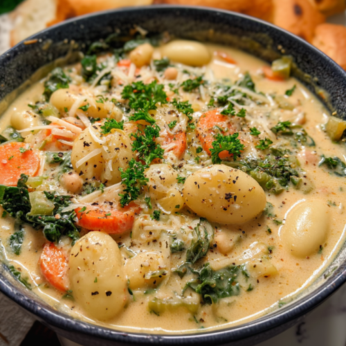 Creamy Vegan Gnocchi Soup