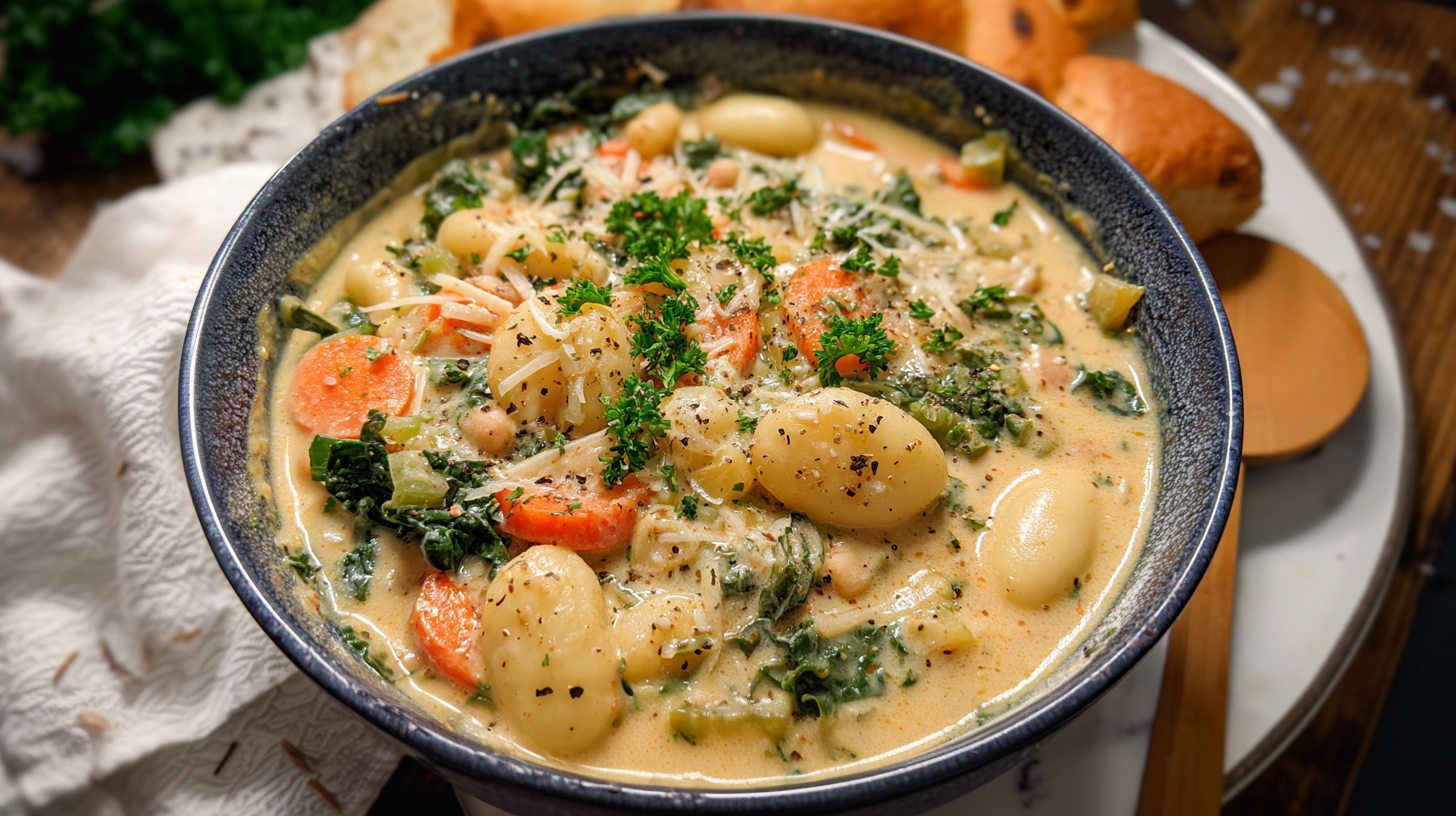 Creamy Vegan Gnocchi Soup