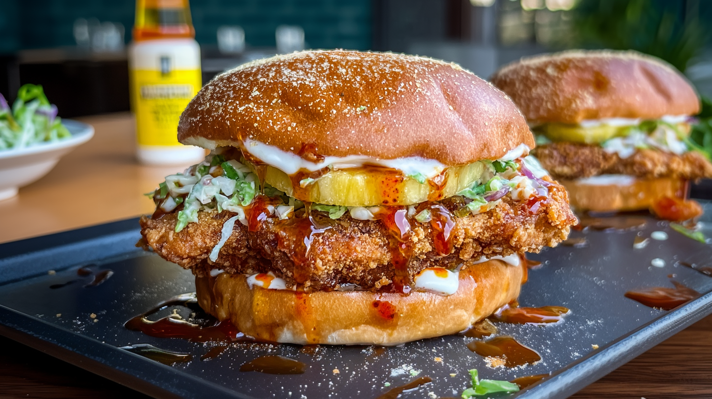 Crispy Hawaiian Chicken Sandwich